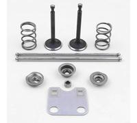 Kit de placa guía de varilla de empuje y válvula para motores Honda 5.5 6.5, incluye válvulas de escape de admisión, retenedores de resortes sellos