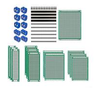 Kit de placa PCB flexible con 12 placas experimentales y configuraciones de terminales ricas para proyectos de bricolaje