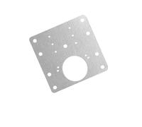 Kit de placa reparación bisagra gabinete acero inoxidable, soportes fijación plana for puerta cajón, herramientas montaje for el hogar, 1/2/4/10/20 piezas(Jiaolian XFB 20pcs)