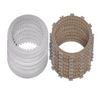Kit de placas de fricción de embrague y placa de acero 13088-0018 13089-013 compatible con KX250F KXF250 KXF 250 2004-2007(B (Paper Based Kit))