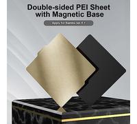 Kit de placas de impresión PEI Two Trees compatible con impresoras 3D Lab X1 y P1P - Plataforma de construcción de base magnética y chapa de acero PEI texturizada - 268 mm x 258