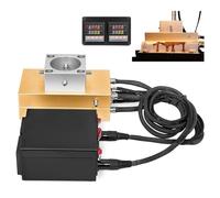 Kit de placas de prensa de calor de aluminio, máquina de calentamiento hidráulica industrial doble cara de 4"x7" con caja de control móvil,prensa de colofonia,extractor calor manual alta presión