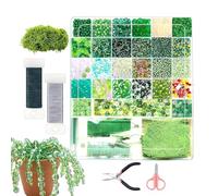 Kit de Planta de Cuentas de - Manualidad de Abalorios Hecha a Mano - Kit de Cuentas para Crear una Planta Colgante - Para Mujeres Hombres Aficionados Estudiantes de Arte Hogar Taller Proyecto Escolar