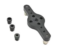 Kit de Plantilla Clavijas Plantilla de orificio vertical aleación 6/8/10 mm | Guía de perforación de pasadores de madera, kit de brocas, sistema de carpintería, localizador de carpintería(Black-6-8-10mm)