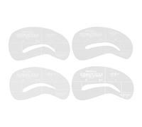 Kit de plantilla de 4 estilos de maquillaje que forma el modelo de ceja belleza C5-C8 ecológico y prácticoDurabilidad