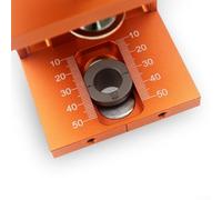 Kit de plantilla de agujero de bolsillo ajustable 3 en 1 con brocas de 6, 8, 10, 15 mm para carpintería, encimera y proyectos de clavijas, para aluminio mecanizado CNC (A)