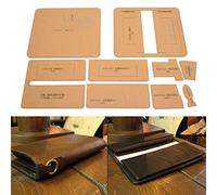 Kit de Plantilla de Billetera de cuero de Fabricación de Acrílico Transparente para Artesanía de cuero DIY Con Película de Papel Kraft