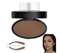 Kit de plantilla de cejas para mujeres Sello de cejas de larga duración con un kit de sello fácil, arqueado y redondeado con polvo fino para todos los niveles de habilidad