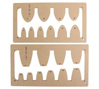 Kit de plantilla de cinturón plantillas de fabricación acrílica duradera para elaboración de bricolaje de cuero