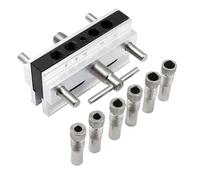Kit de plantilla de tacos | Herramienta eléctrica de guía de perforación - Plantilla de guía de taladro de centro de carpintería, herramienta eléctrica de guía de perforación, bloque de taladro