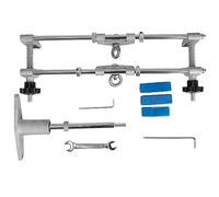 Kit de plantilla for atasco de puerta, mortaja for cerradura de puerta con 3 uds. De cortadores M10 de 18mm/22mm/25mm, grosor de sujeción de 1,2 pulgadas-2 pulgadas for cambio de cerradura(6PCS)