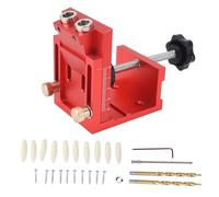 Kit de plantilla para agujeros de bolsillo, de plantillas para taladros en carpintería con guía de perforación de precisión para trabajos de bricolaje, localizador de