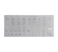 Kit de plantillas BGA para Samsung, HTC, Huawei, MTK, Android, con placas de acero de soldadura a presión para reballing y reparación de estaño IC, 3 piezas