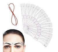 Kit de plantillas para cejas 12 piezas con correa herramienta de maquillaje