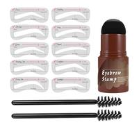 Kit de plantillas para cejas, resistente al agua, 10 plantillas reutilizables, herramienta de maquillaje a prueba de mudge, ideal para mujeres y niñas, uso doméstico y de viaje
