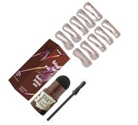 Kit de plantillas para cejas, resistente al agua, modelado de cejas, contorno, impresión, protector de raíz de cabello, plantillas de estilo, para mujeres, negro