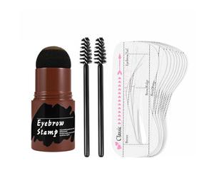 Kit De Plantillas Para Sellos Para Cejas, 10 Piezas, Polvo Para Cejas Resistente Al Agua, Sello Para Cejs De Fácil Precisión | Cejs Perfectas A Prueba De Manchas Para Mujeres, Niñas, Ocasiones Impor
