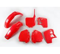 kit de plástico carenado Honda CR 500 1995 - 2000 rojo fluorescente OVNI époc...