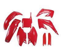 kit de plástico careno Honda CR 125 / 250 2004 Rojo OVNI Plast FULL