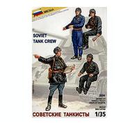 Kit De Plástico De Tripulación De Tanque Soviético 1:35 Modelo ZVEZDA