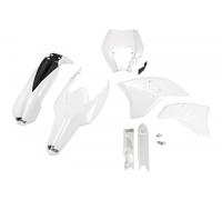 kit de plástico Ktm Exc 125 200 250 300 350 450 500 2009 - 2011 blanco faro