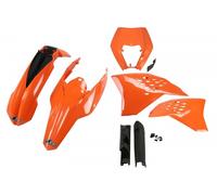 kit de plástico Ktm Exc 125 200 250 300 350 450 500 2009 - 2011 réplica porta...