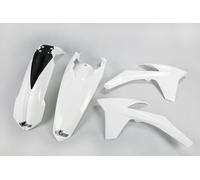 Kit de carenado UFO PLAST de 4 piezas de plástico blanco OEM