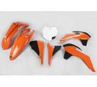 Kit de carenado UFO PLAST de 7 piezas naranja/blanco/negro para KTM SX 250ccm 16