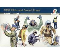 Kit De Plástico Para Pilotos Y Equipos De Tierra 1:72 Modelo ITALERI
