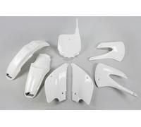 Kit De Plásticos Carenados Restyling Kawasaki KX 85 2001 - 2013 Ufo Plast Blanco
