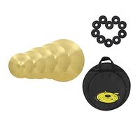 Kit De Platillos De Latón Hi-Hat Ride Crash Cymbal Drum Set Piezas De Instrumentos Musicales Platillos de batería (Color : 5 Pcs)