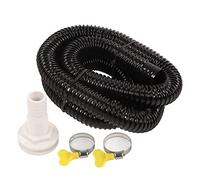 Kit de plomería para manguera de bomba de sentina, tubería de PVC de grado marino resistente, construcción corrugada antitorceduras para accesorios de eliminación de agua de
