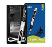 Kit de pluma de grabado, con herramienta giratoria ajustable, 12,5 x 1,7 cm, grabador giratorio Míni, herramienta de grabado artesanal, portátil y compacto, para cerámica, tazas, vidrio, madera