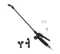 Kit de pluma rociadora de mochila manual con 3 boquillas, varita de fibra de vidrio resistente a los ácidos, mango ergonómico de bloqueo para limpieza de jardín