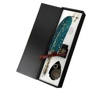 Kit de Pluma y Tinta para Caligrafía y Escritura Vintage,Papelería de Escritura Retro - Bolígrafos para Toma de Notas y Correspondencia Manuscrita | para Escritores Artistas Estudiantes Entusiastas de