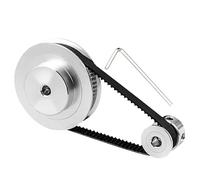 Kit de polea de sincronización de 60T 20Teth 2GT Ancho de reducción de 6 mm de 6 mm Relato de reducción 3: 1 3-14 mm Compatible con una Rueda sincrónica de Impresora 3D 2M GT2 Cinturón Set