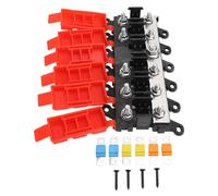 Kit de portafusibles con perno, fusible de 30A, 60A, 100A, conductividad, barco automotriz, RV (5 maneras)