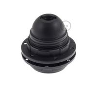 Kit de portalámparas E27 de termoplástico con tuerca doble anillo para pantalla