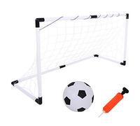Kit de portería de fútbol para niños, Juego de Entrenamiento Plegable portátil con Bomba de Bolas para niños, Juego en Interiores y Exteriores, Material de Nailon ABS, Duradero y