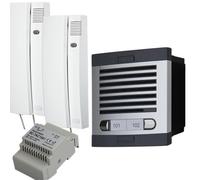 Kit de Portero Automático - 2 Hilos, citymax fácil instalación, para 2 viviendas y comunidades,Digital, Secreto de conversación. (2 viviendas)