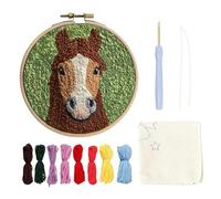 Kit De Posavasos De Aguja De Punzonado - Kit De Perforación Con Aguja | Kit De Agujas De Punzonado Para Estera De Taza | Kit De Bordado De Agujas De Punzón De Animal | Posavasos