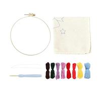 Kit de posavasos Punch Needle - Tufting Craft, Proyecto de arte | Juego de trabajo de paisaje, Kit creativo de posavasos para decoración de mesa para el hogar, actividad de ocio de desarrollo de