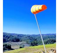 Kit de poste reflectante de alta visibilidad, indicador de dirección del viento al aire libre, bandera de medición del viento de tela Oxford, pancarta de aviación eólica