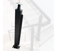 Kit de postes de barandilla de acero inoxidable, husillos de balaustrada ajustables con tornillos, fuerte capacidad de carga para uso en interiores