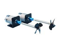 Kit de potencia impermeable para motor 775 para barco de cebo, sistema de eje de acero inoxidable con hélice de cuatro hojas, juego de hélice izquierda y derecha (25 cm)
