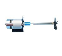 Kit de potencia impermeable para motor 775 para barco de cebo, sistema de eje de acero inoxidable con hélice de cuatro hojas, juego de hélice de mano izquierda (15 cm)