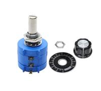 Kit de potenciómetro de resistencia ajustable multivuelta 3590S 10K 200 500 1K 2K 5K 10K 20K 50K 100K ohm con perilla de potenciómetro(1K Ohm)