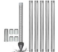 Kit De Pozo Con Punta De Ar-ena, Kit De Pozo Con Punta De Accionamiento De Acero Inoxidable De 1-1/4", Longitud De Tubería De 36 Pulgadas, Para Vivir Fuera De La Red Eléctrica(5+1Kit)
