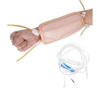 Kit de práctica de flebotomía - Modelo de entrenamiento de venopunción del antebrazo, modelo de almohadilla de entrenamiento de brazo de simulación portátil profesionales