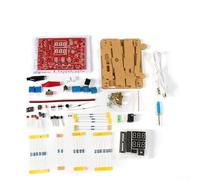 Kit de práctica de soldadura de instrumentación electrónica multifuncional con medición de corriente de voltaje, kit de aprendizaje electrónico para principiantes, con carcasa